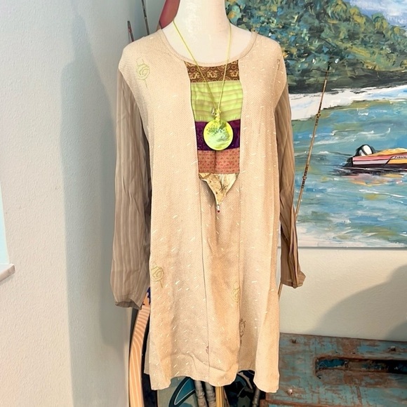 ⭐️VTG Staley Gretzinger, Unique Art to Wear Tunic,Excellent Condition,Size Large - Picture 3 of 13